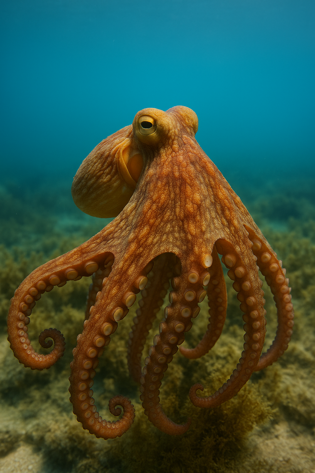 Foto di un Polpo comune, nome scientifico: Octopus vulgaris